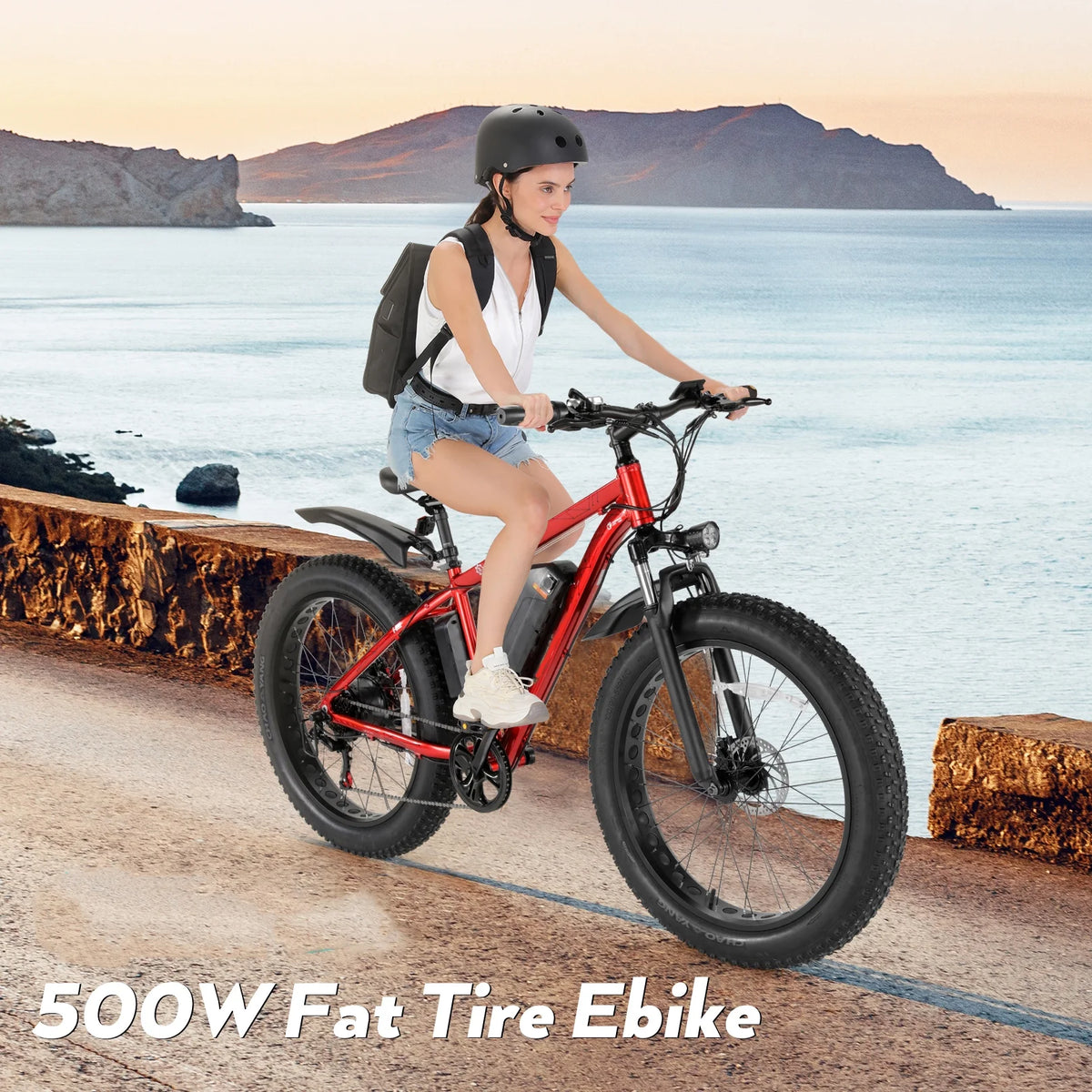 500W 26" Fat Tire Electric Mountain Bike P274059