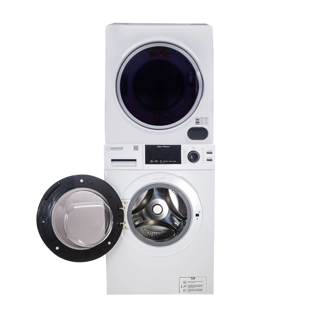 Compact 110V Washer and Vented 3.5cf Dryer D219
