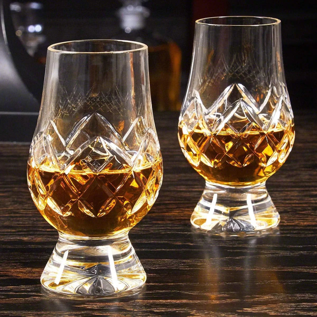 Cut Crystal Whiskey Glasses V1183