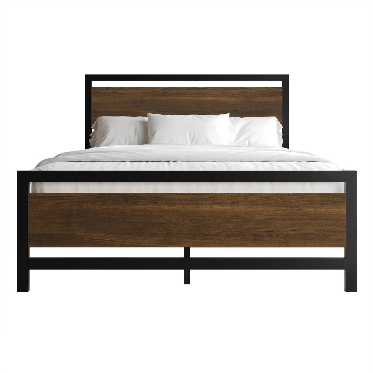 Twin Metal Platform Bed Light Grey S87057