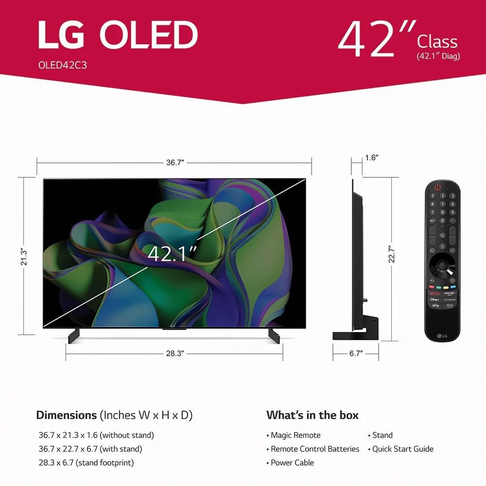 42 Class 4K UHD OLED Smart TV with Dolby Vision O363534