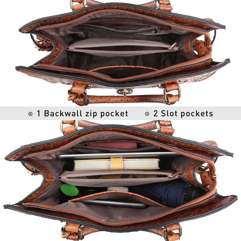 Top Handle Tote Handbags Shoulder Bags with Wristlet Wallet A393197
