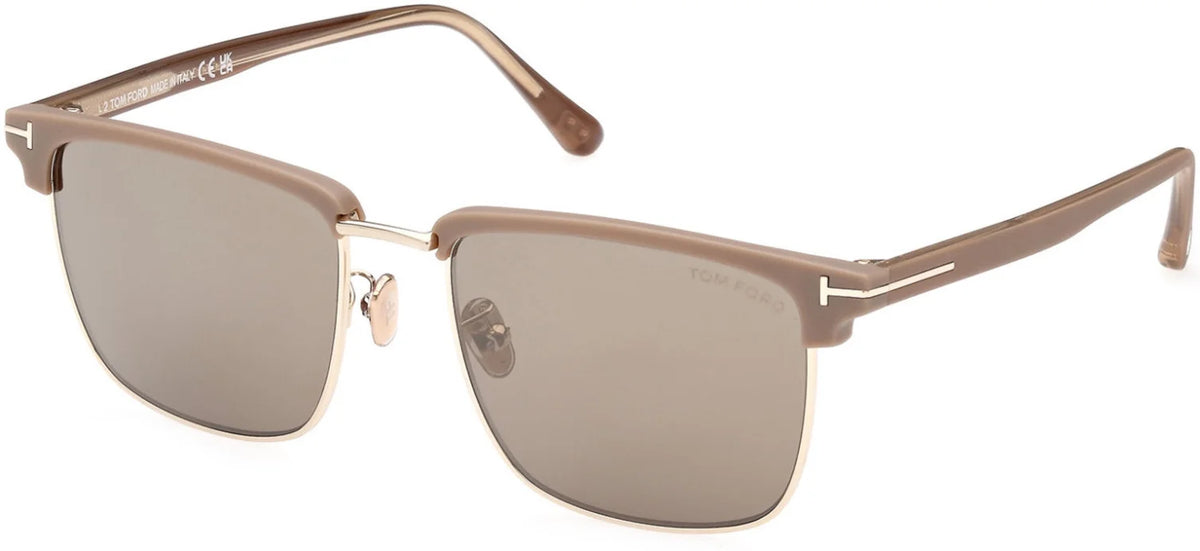 Dark Havana Mirror 55 mm Men's Sunglasses B71707