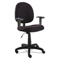 Black Swivel Task Chair with Adjustable Arms J6111