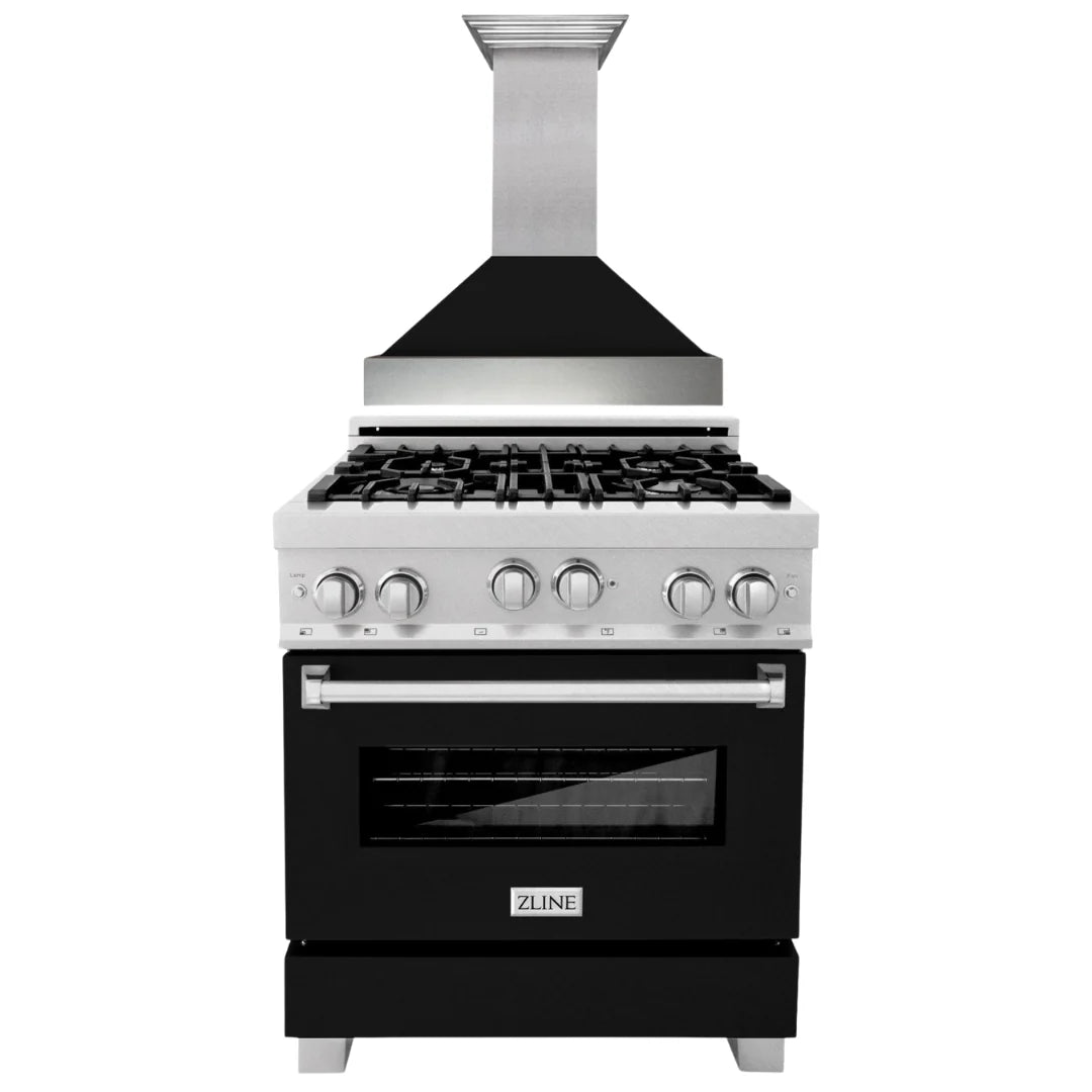30 Gas Range and Range Hood Appliance Package N86636