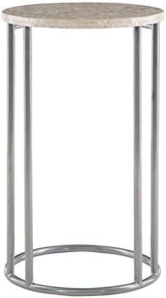 Silver Metal Accent C Table E998