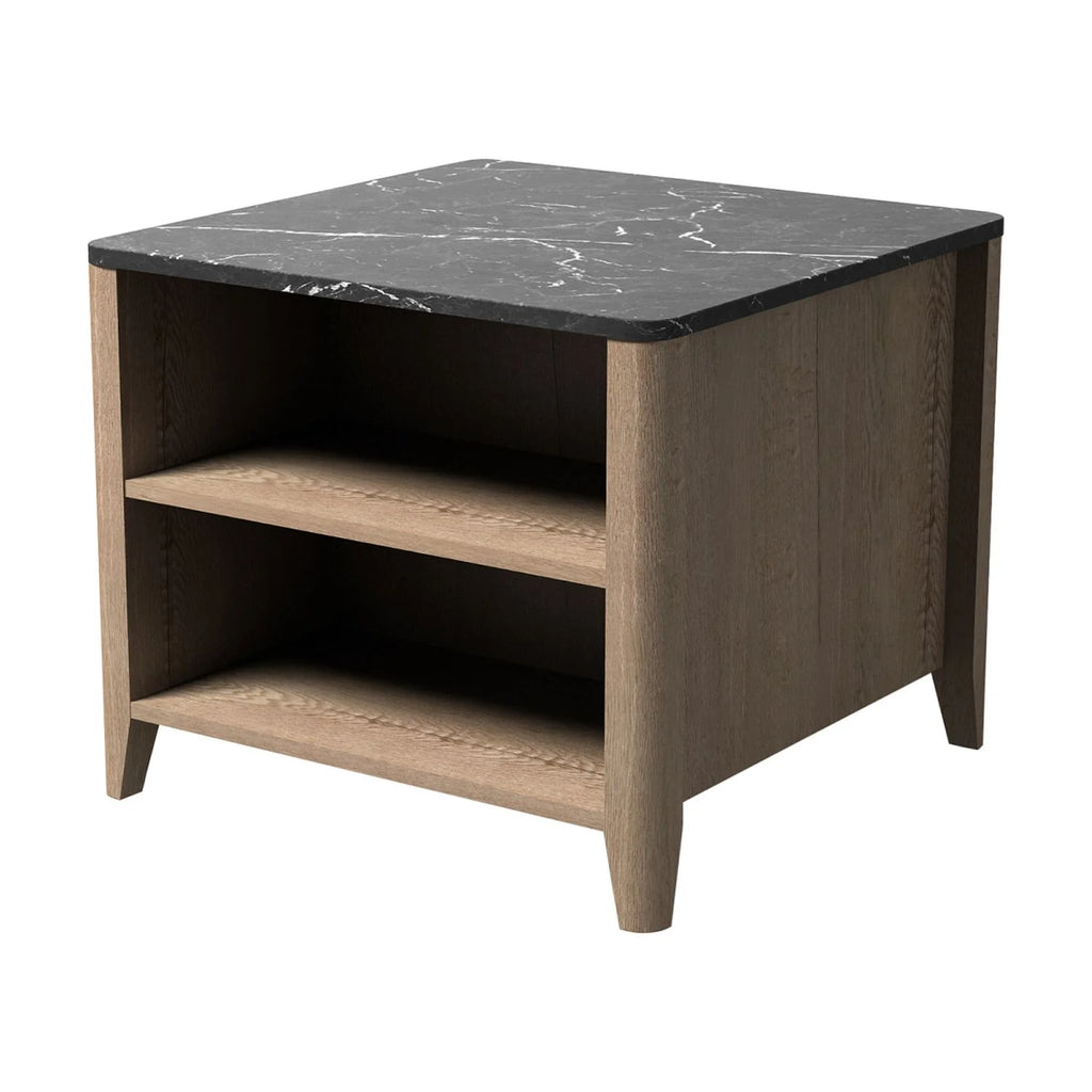 Tobacco Wood Grain Coffee Table with 2 Open Shelf O8215