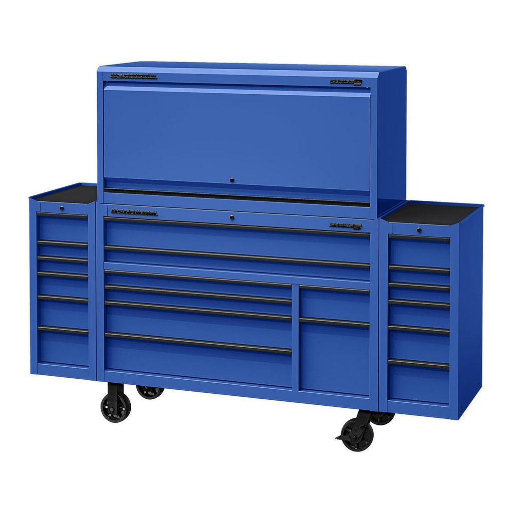 56 in. x 22 in. Blue Work Center Hutch Z53890