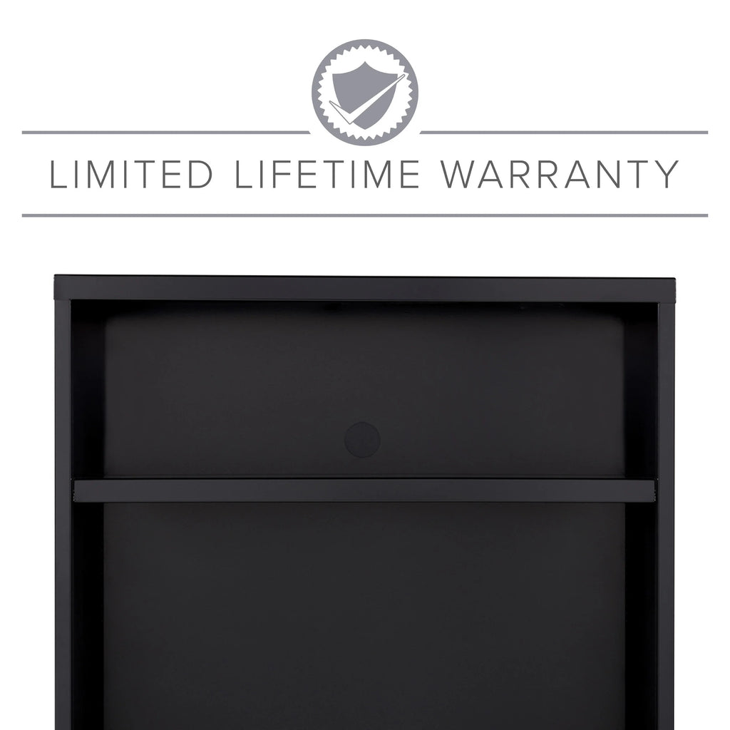 36 inch Wide 2 Drawer Metal File Cabinet, Black P21104