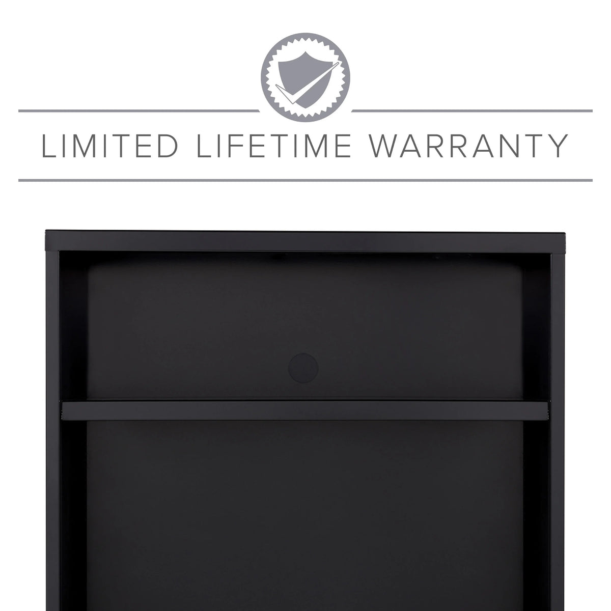 36 inch Wide 2 Drawer Metal File Cabinet, Black P21104