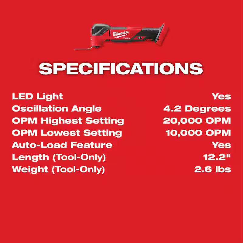 18V Cordless Brushless Oscillating Multi-Tool with Drywall Cut Out Tool (2-Tool) T159