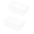 Pearl White Freezer Wire Baskets V538