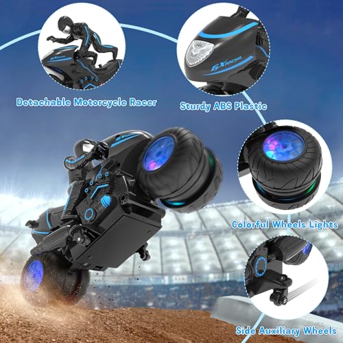 Remote Control Motorcycle Toys with RGB Wheels Lights S457