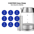 1.8L Glass Electric Kettle with Tea Infuser A1018