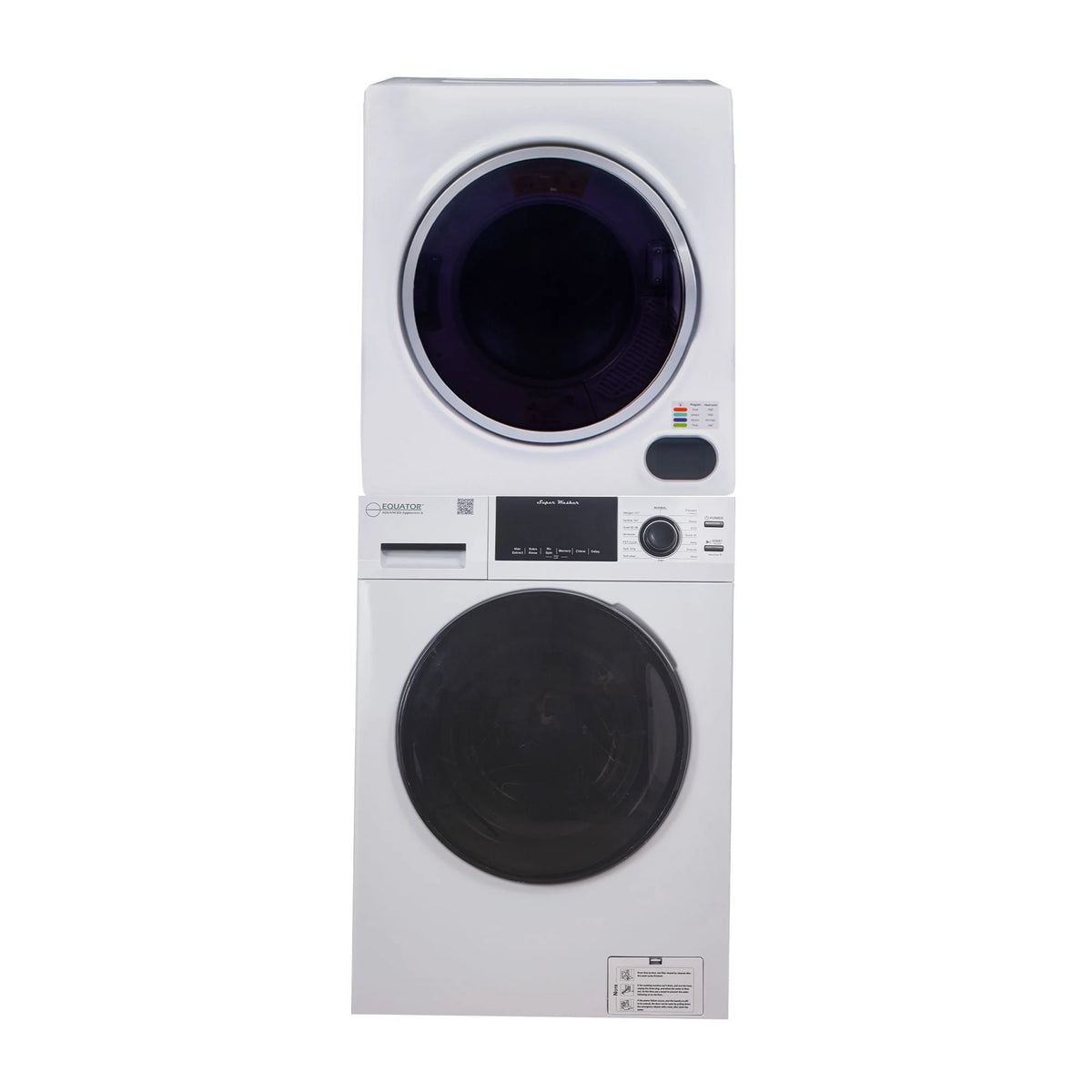 Compact 110V Washer and Vented 3.5cf Dryer D219