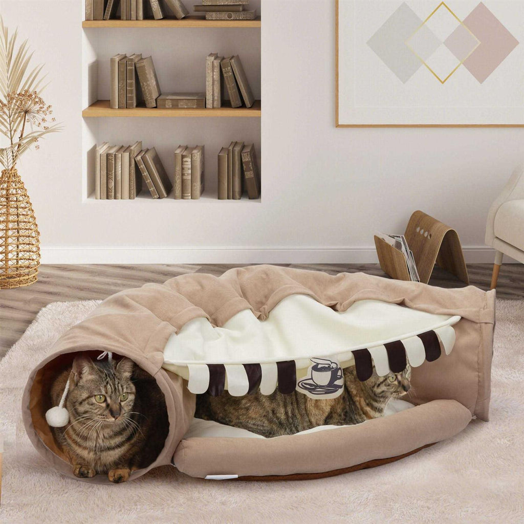 Cat Tunnel with Cat Bed O664201