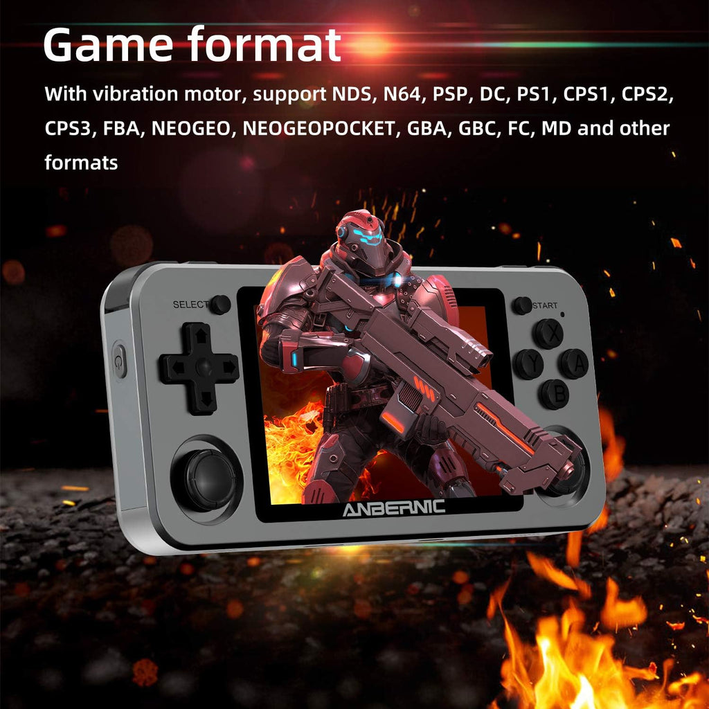 Handheld Game Console with 64G TF Card 3.5 inch IPS Screen A6597