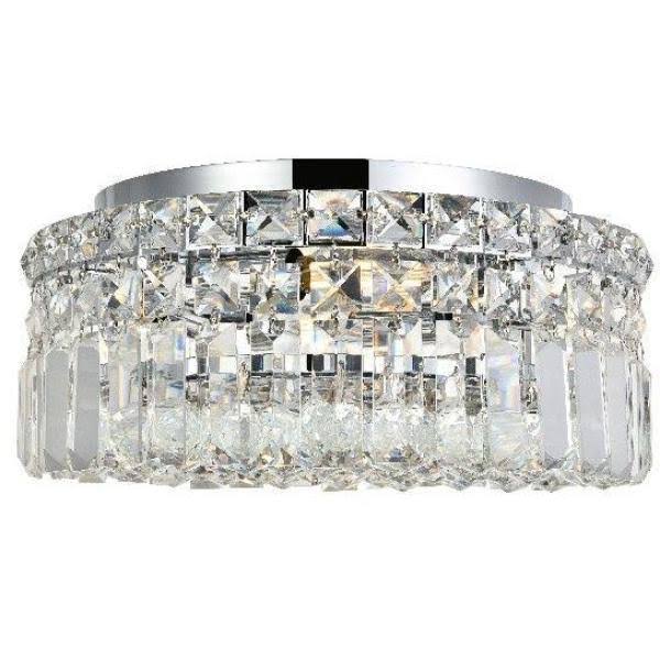 4 Light 12x22 Flush Mount - Chrome F882527