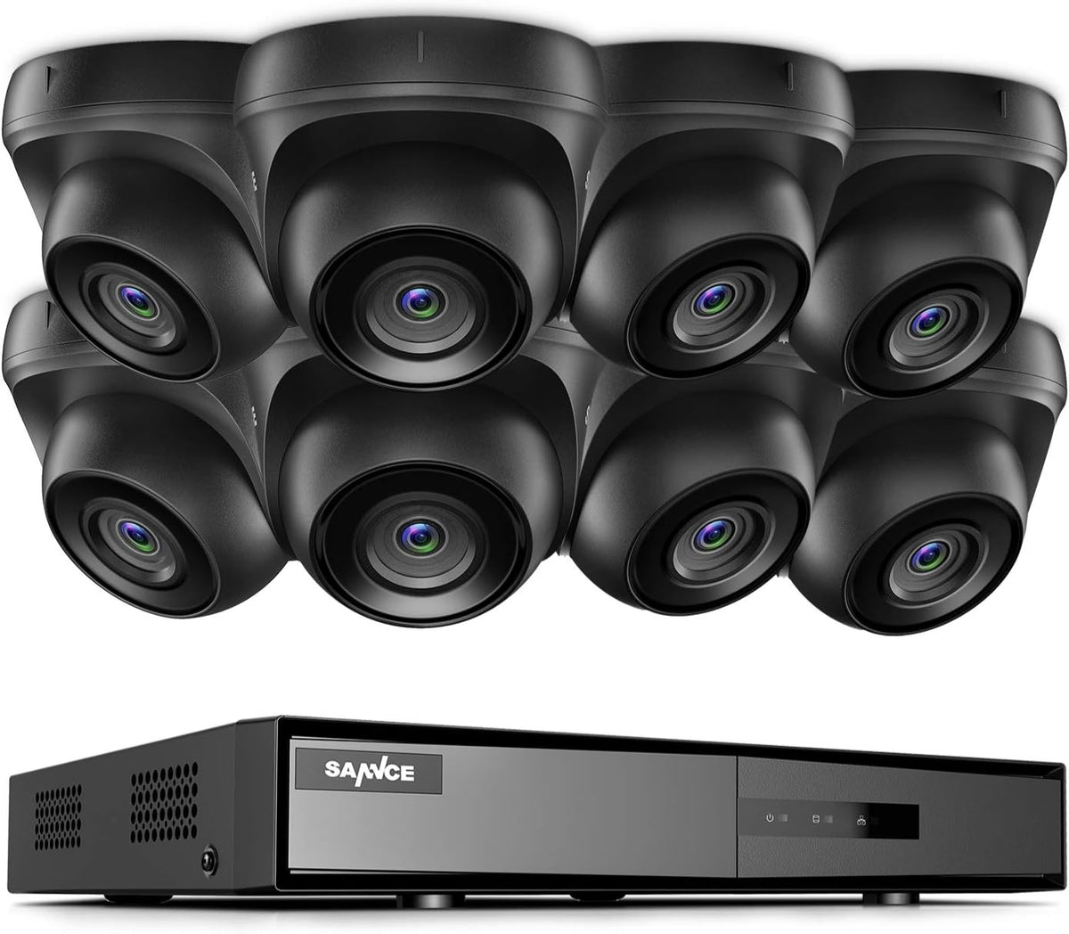 1080P 8CH Wired Security Camera System with 8 Cameras H9243