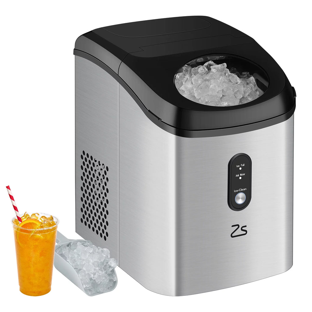 Portable Countertop Ice Maker with Ice Scoop and Basket I493