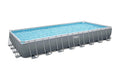 Power Steel 31'4 x 16' x 52 Rectangular Above Ground Pool Set G47998