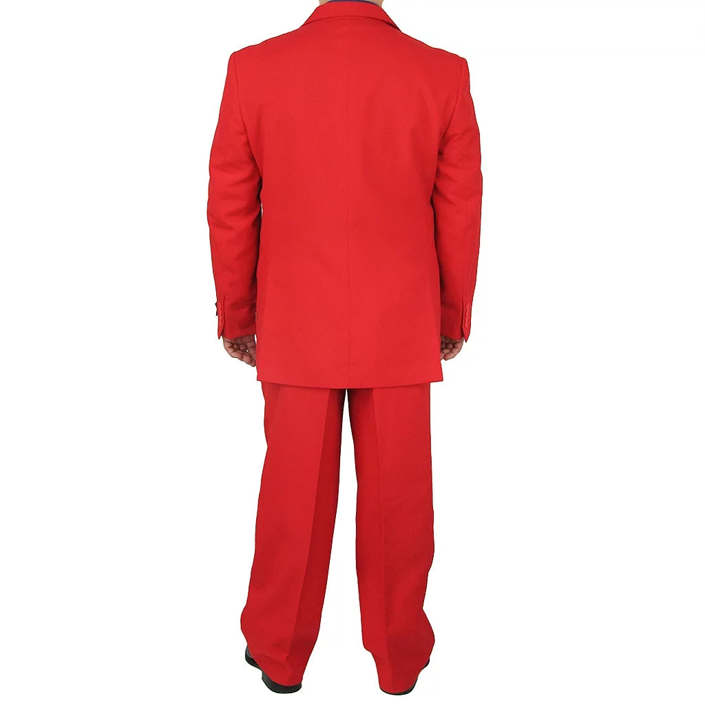 Men's Regular Fit 2pc Dress Suit Red 40L B8435