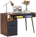 Computer Desk with Drawers Brown Z423894