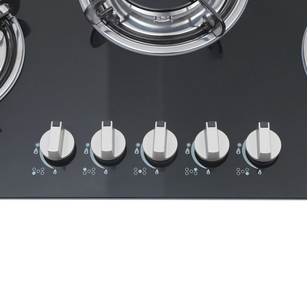 30 Built in Tempered Glass 5 Burners Gas Cooktop C8793