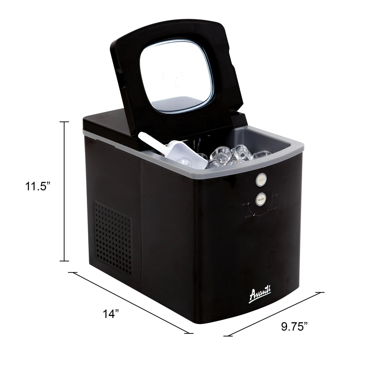 Portable Countertop Ice Maker in Black C969925
