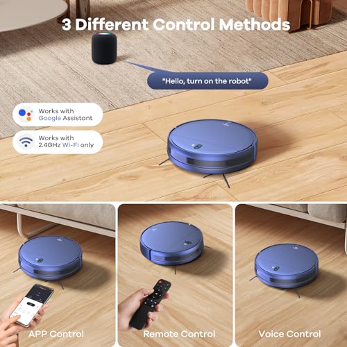 Robot Vacuum and Mop Combo, 2 in 1 Self-Charging Robotic Vacuum W683