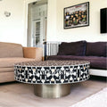 Black Mother of Pearl Round Coffee Table Z796727
