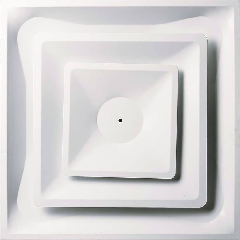 24-in x 24-in 2-Cone Steel Ceiling Diffuser in White P331251