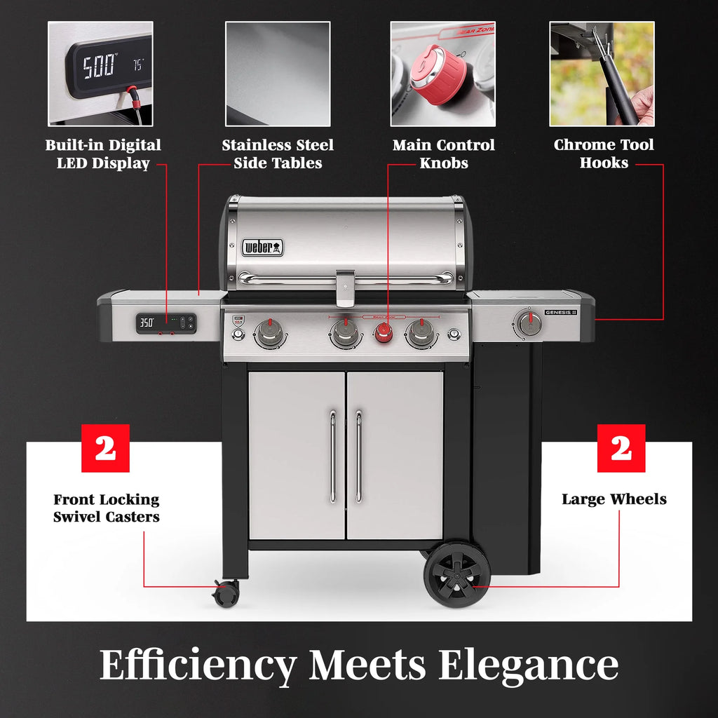 3 Burner Liquid Propane Gas Grill F7459