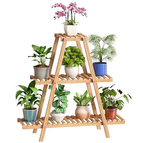 Bamboo 3 Tier Plant Stand F5941