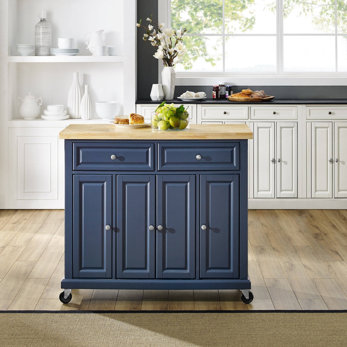 Navy Kitchen Cart X27153