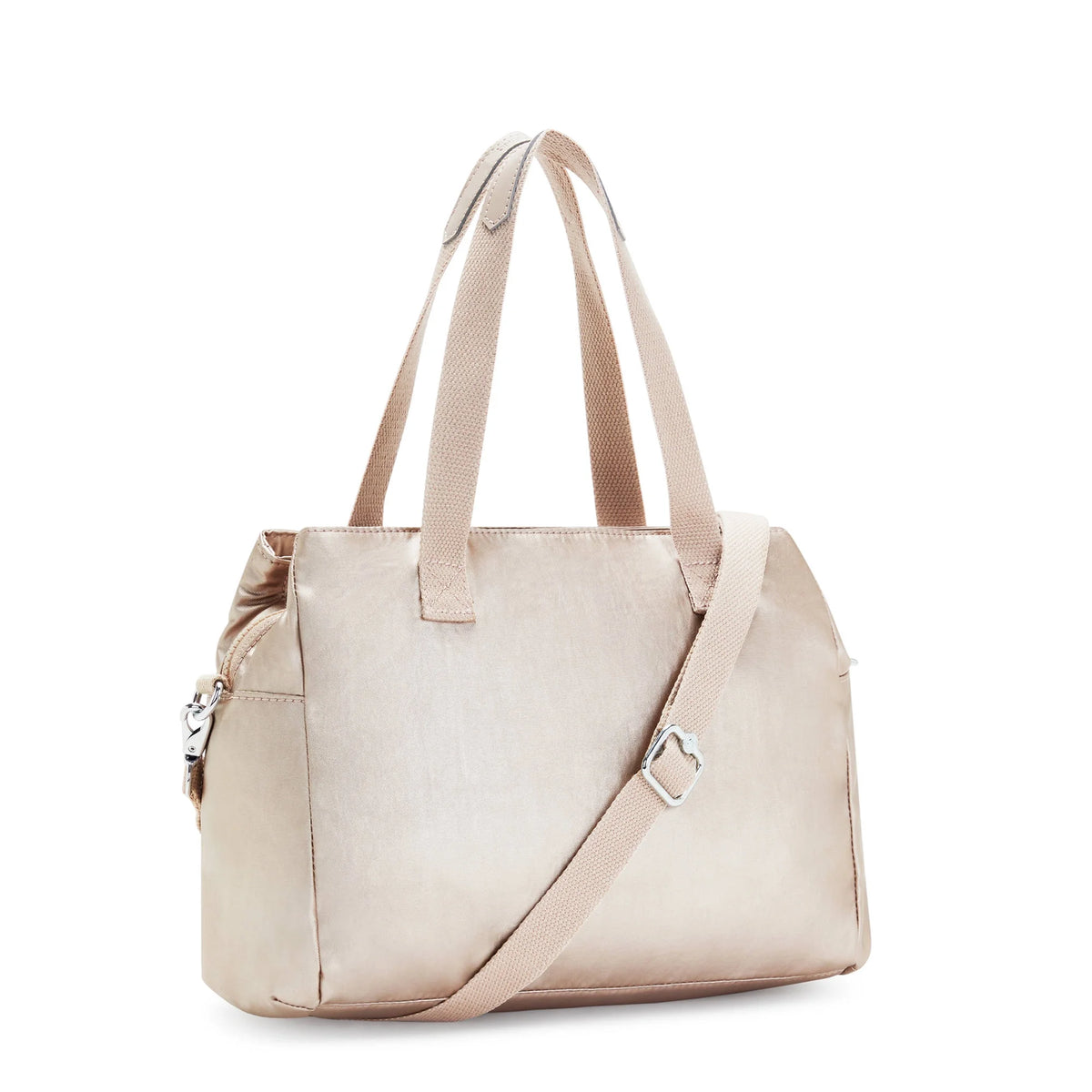 Metallic Shoulder Bag with Adjustable Strap N8433
