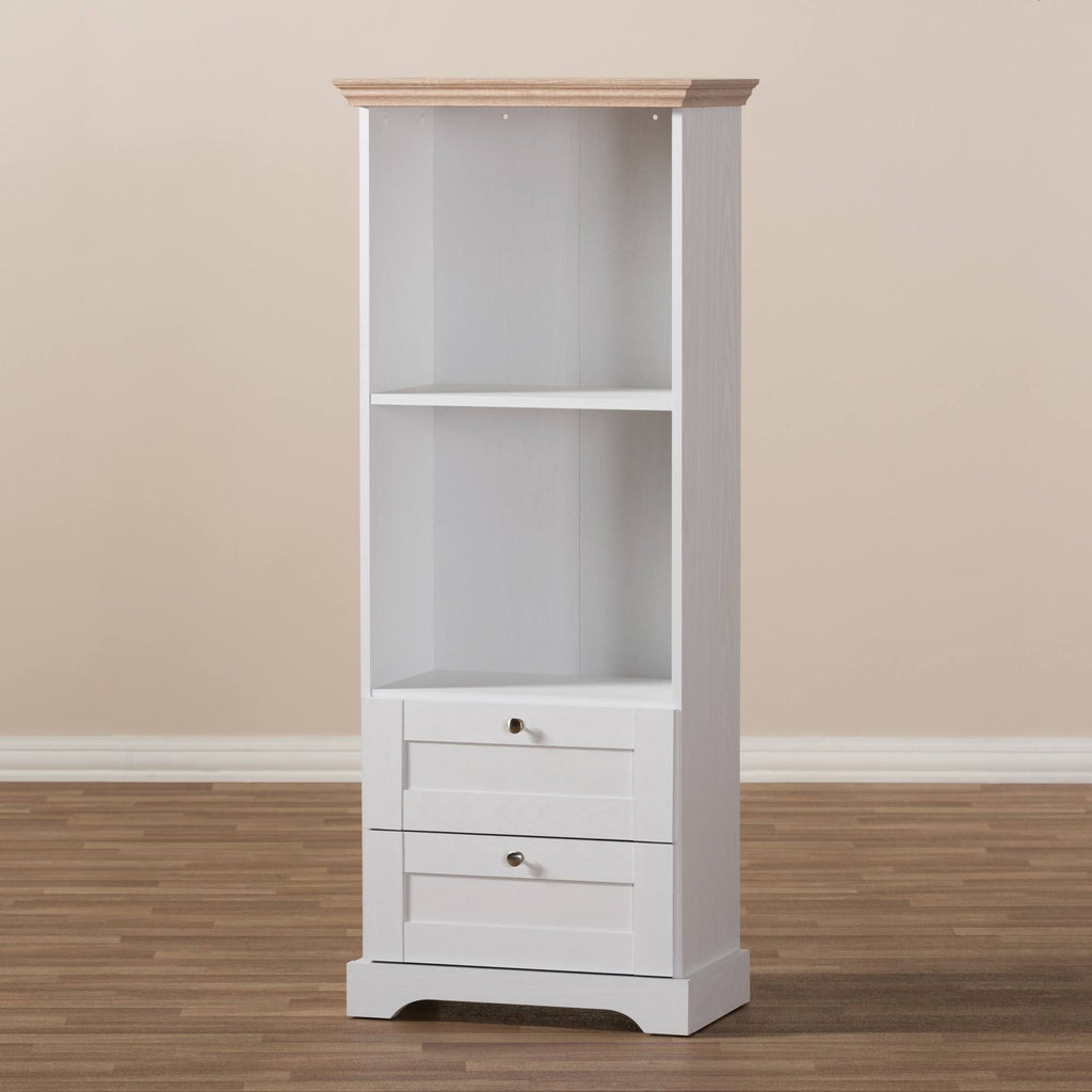 Oak White Two Tone Bookcase C8938