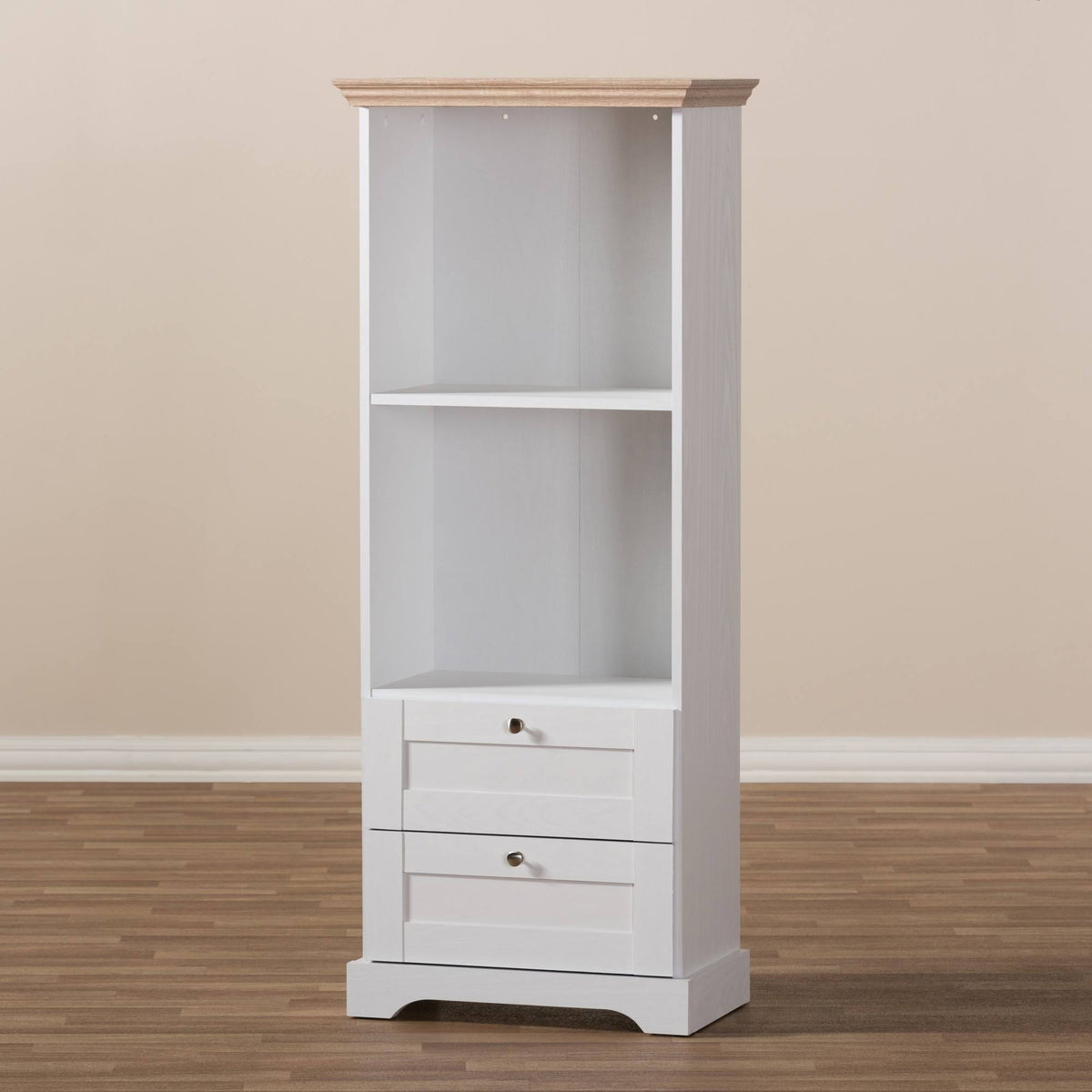 Oak White Two Tone Bookcase C8938