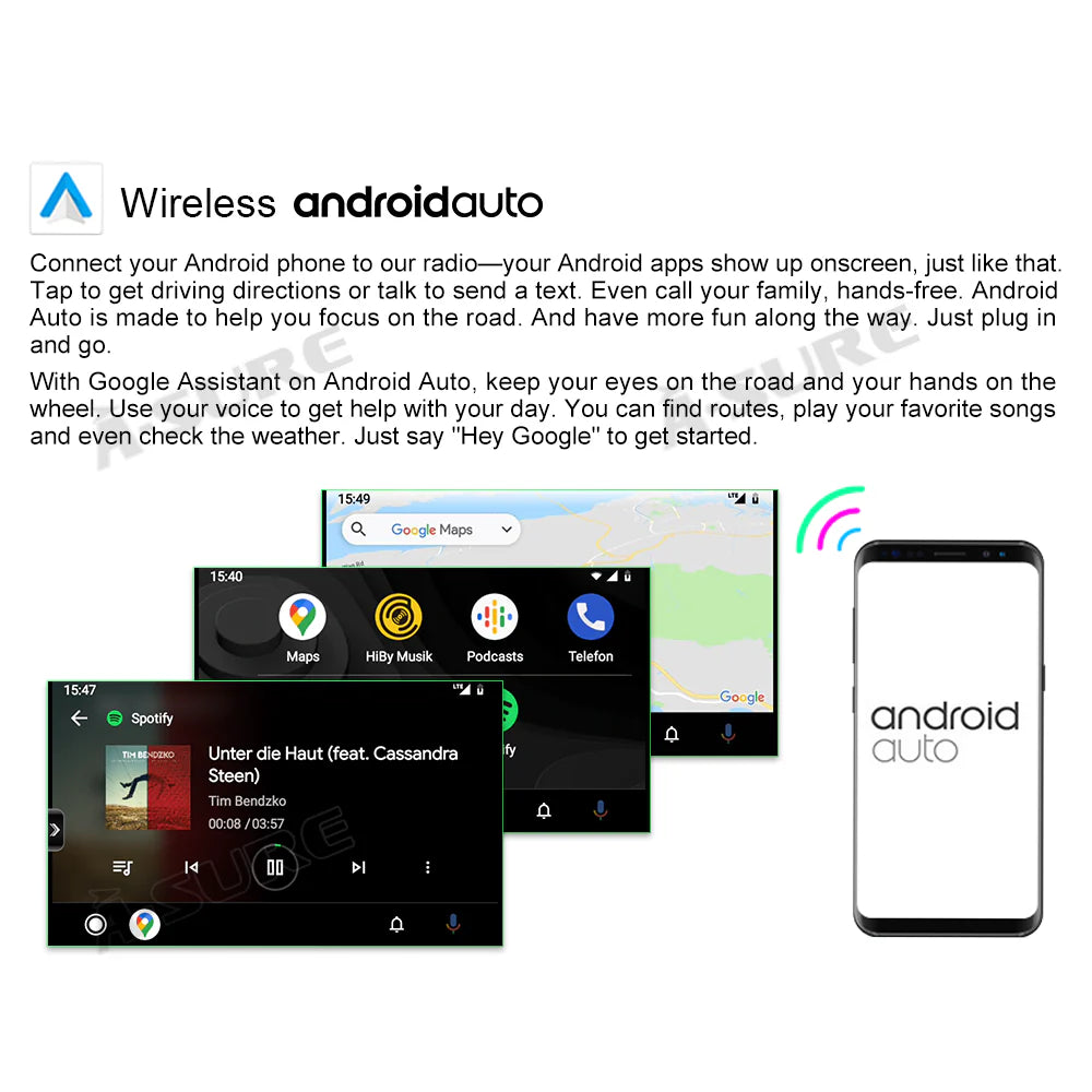 Android 13 Car Stereo with Wireless CarPlay GPS C60367