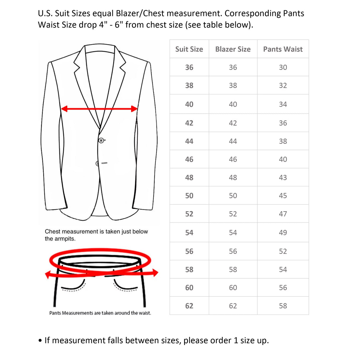Men's Regular Fit 2pc Dress Suit Red 40L B8435