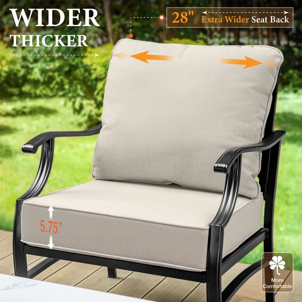 5-Seat Metal Patio Conversation Set T884