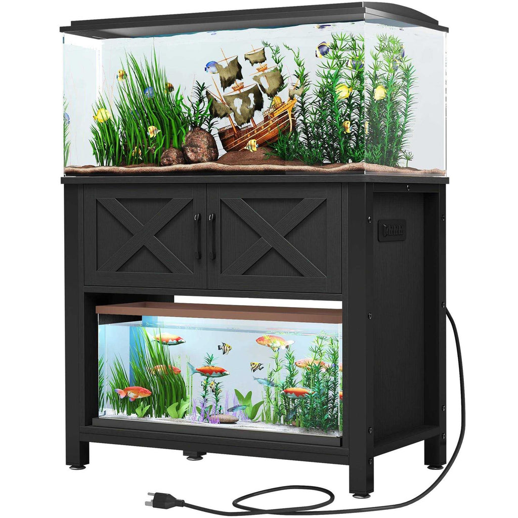 Heavy Duty Metal Aquarium Stand with Cabinet R122890