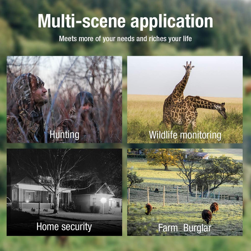 2-Pack Night Vision Trail Cameras 20MP 1296P Waterproof D87274