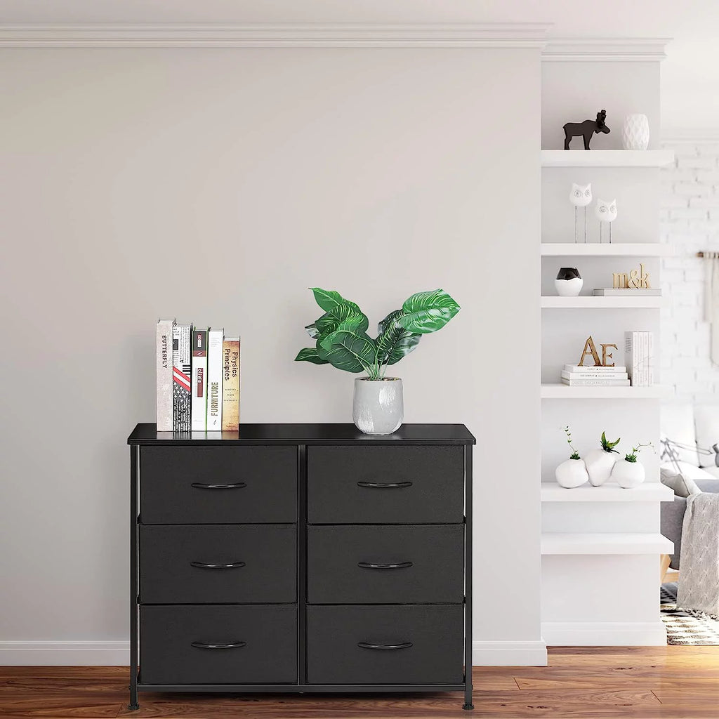 Gray 6 Drawer Dresser G796