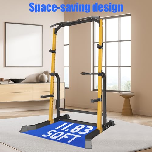 Heavy Duty 1000LB Power Cage Squat Rack with Adjustable Pull-Up Bar V495