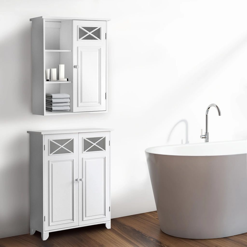 White Wooden Wall Cabinet T289