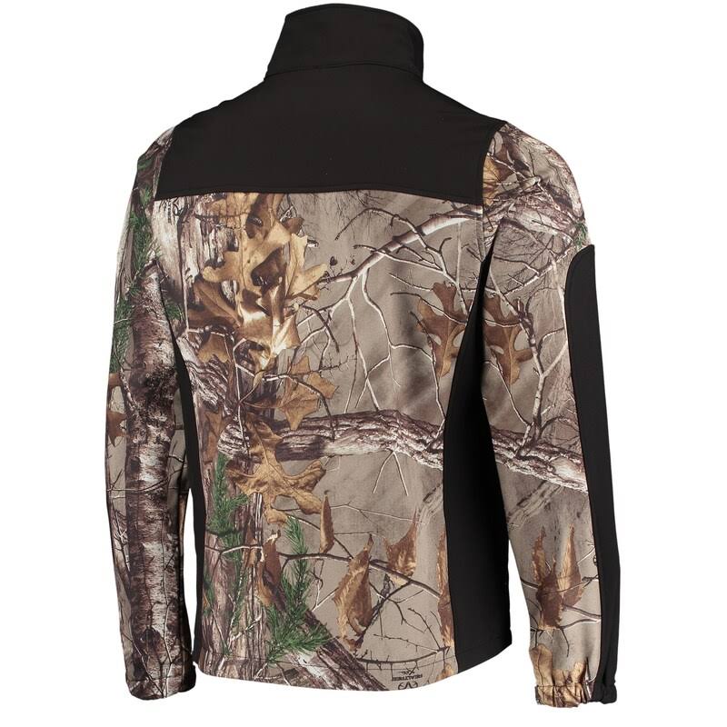 Realtree Camo/Black Softshell Full-Zip Jacket A2372
