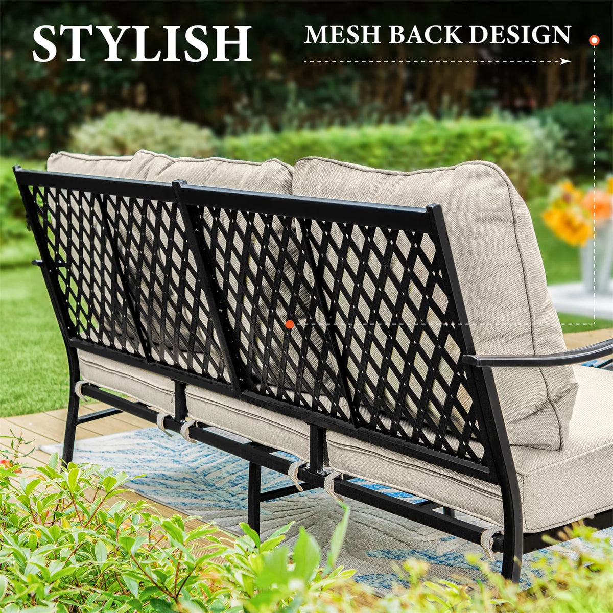 5-Seat Metal Patio Conversation Set T884