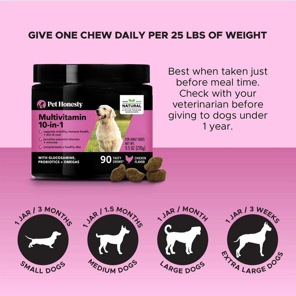 10 in 1 Multivitamin Glucosamine Soft Chews C1418