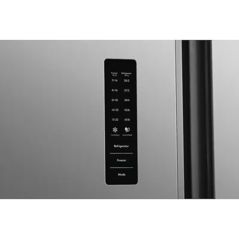 36 in. 18.8 cu. ft. Side by Side Refrigerator in Brushed Steel O19921